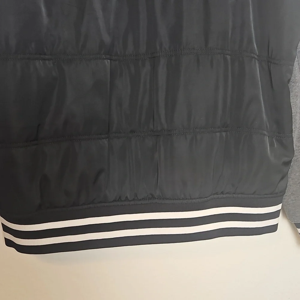 American Rag Black and Gray Bomber Jacket